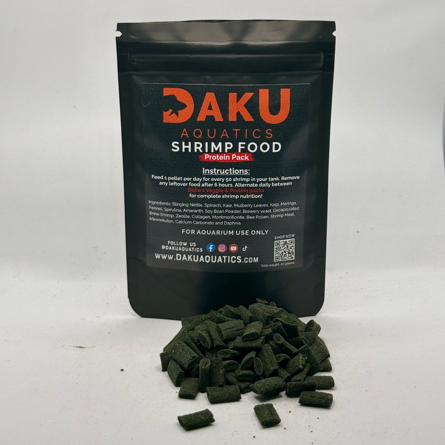 Daku Aquatics Shrimp Food: Protein Pack